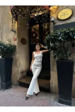 İspanyol Paça Takım - Beyaz