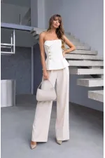 Ensemble sans bretelles - Blanc