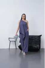 Modal Şallı Takım - İndigo