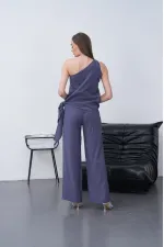 Modal Şallı Takım - İndigo