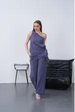 Modal Şallı Takım - İndigo