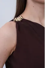 Modal Şallı Takım - Kahve