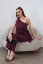 Modal Şallı Takım - Bordo