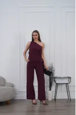 Modal Şallı Takım - Bordo