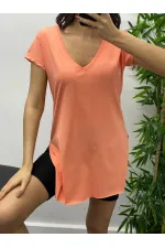 Long T-shirt with Slit