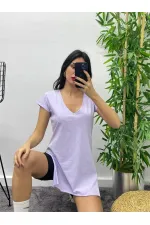 Long T-shirt with Slit