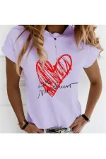 Heart-shaped T-shirt