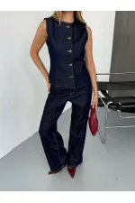 Costume en jean élégant