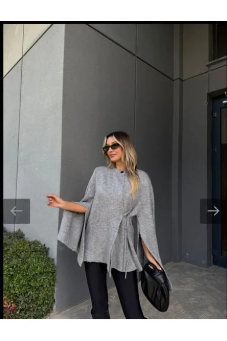 Gilet à nouer 1572 - Gris