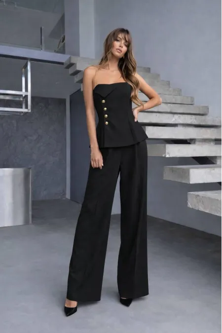 Straplez Takım - Siyah