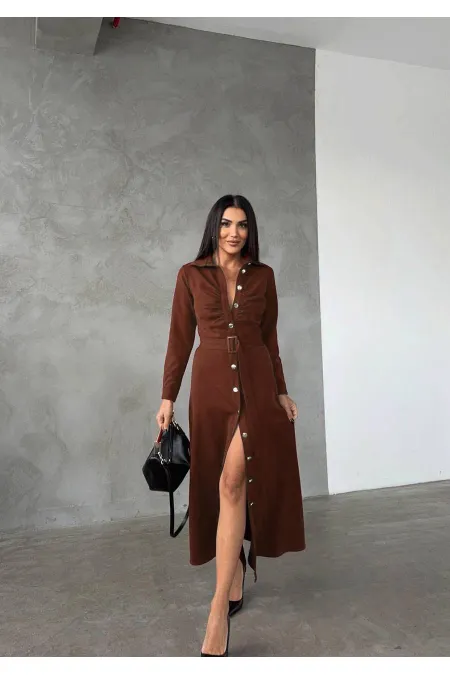 Robe-chemise 2427 - Marron