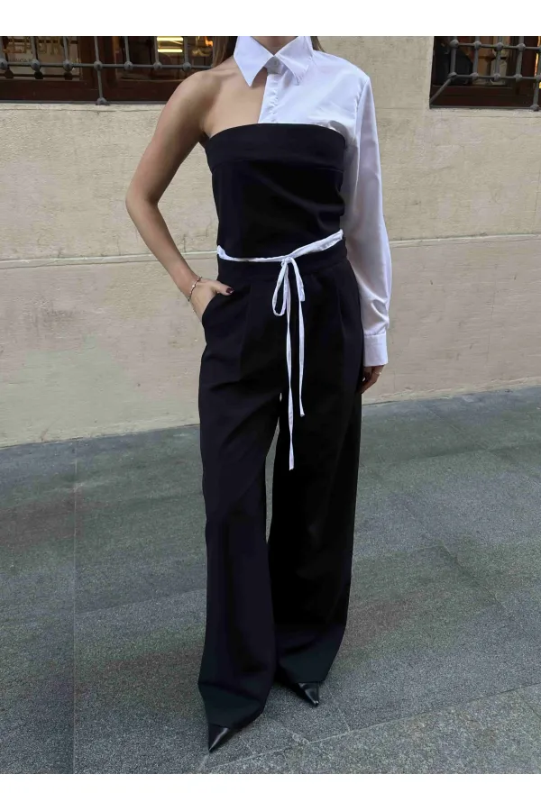 Ensemble de détail de chemise 2506 - Noir