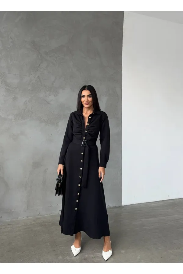 Robe-chemise 2427 - Noire