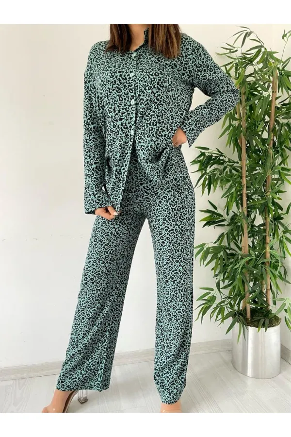 Ensemble en viscose - Vert