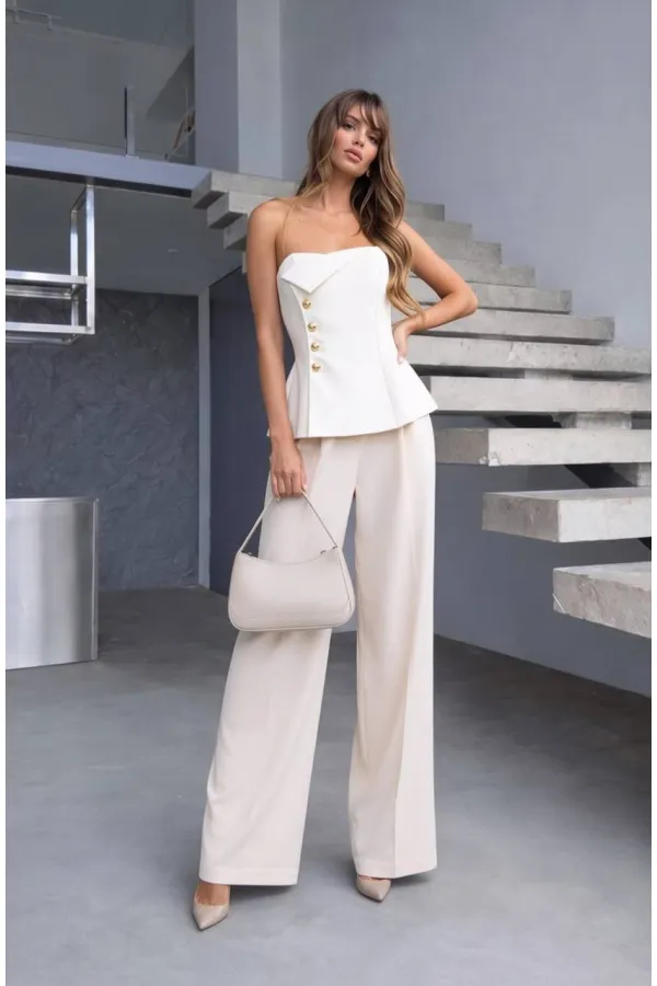 Ensemble sans bretelles - Blanc