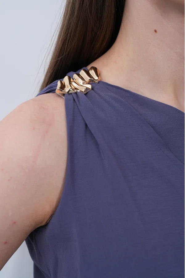 Modal Şallı Takım - İndigo