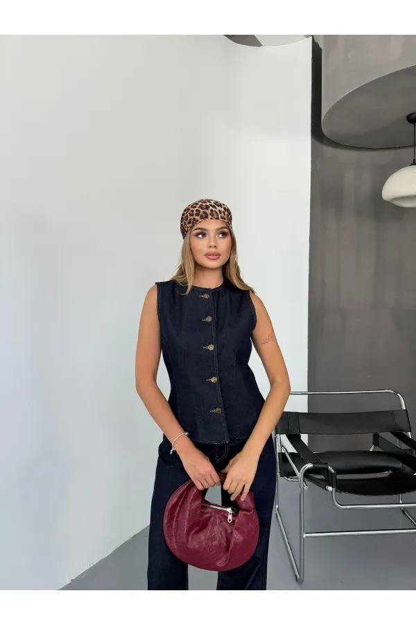 Costume en jean élégant