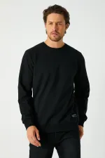 Metalic Erkek Basic Bisiklet Yaka Sweatshirt MTLC047