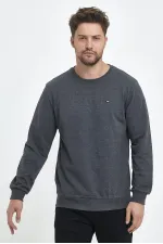 Sweat-shirt à capuche pour homme avec poche et coupe classique
