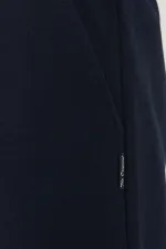 Erkek Regular Fit Rahat Kesim Beli Bağcıklı Jogger Cepli Lastikli Paça Siyah Eşofman Altı