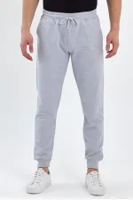 Erkek Antrasit Arka Cep Etiket Detaylı Paça Lastikli Regular Fit Eşofman Altı