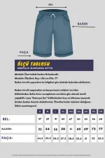 Erkek Siyah Şort - Yan Cepli Beli Lastikli Regular Fit Rahat Kesim