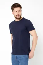 Erkek Çok Renkli T- Shirt Regular Fit Rahat Kesim Bisiklet Yaka 5'li Basic Tişört Paketi