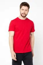 Erkek Çok Renkli T- Shirt Regular Fit Rahat Kesim Bisiklet Yaka Basic Tişört 