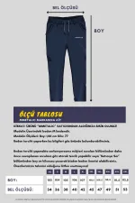 Pantalon de survêtement noir pour homme, coupe droite et décontractée
