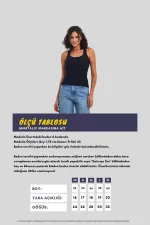 Kadın Siyah-Beyaz-Gri Fitilli Görünümlü Askılı Kalın 3'lü Basic Atlet