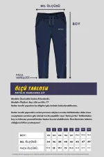 Siyah-Antrasit Arka Cepli Etiket Detaylı Düz Paça Erkek İçi Pamuklu 2'li Eşofman Altı Paketi