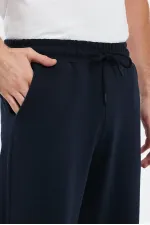 Erkek 3'Lü Yanları Cepli Bermuda Diz Altı Kapri Beli Ayarlanabilir Lastikli Uzun Şort