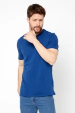 Erkek Çok Renkli T- Shirt Regular Fit Rahat Kesim Bisiklet Yaka Basic Tişört 