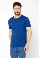 Erkek Çok Renkli T- Shirt Regular Fit Rahat Kesim Bisiklet Yaka 5'li Basic Tişört Paketi
