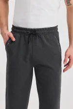 Short bermuda capri pour homme, longueur genou, avec poche latérale, coloris noir, marine, gris et anthracite, taille élastique ajustable, lot de 4