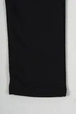 Ensemble de 2 pantalons de survêtement en coton épais noir et anthracite avec taille élastique et poches latérales pour garçons