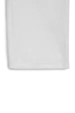 Pantalon de survêtement d'hiver écru à jambes larges et taille élastique pour enfants.