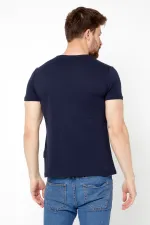 Erkek Pamuklu Kısa Kollu V Yaka T-shirt