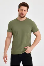 Erkek Çok Renkli T- Shirt Regular Fit Rahat Kesim Bisiklet Yaka Basic Tişört 