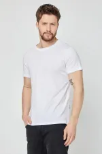 Erkek Çok Renkli T- Shirt Regular Fit Rahat Kesim Bisiklet Yaka 5'li Basic Tişört Paketi