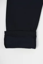 Ensemble de 2 pantalons de survêtement en coton épais noir et anthracite avec taille élastique et poches latérales pour garçons