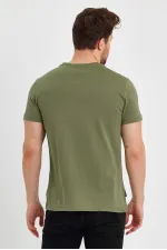 Erkek Çok Renkli T- Shirt Regular Fit Rahat Kesim Bisiklet Yaka Basic Tişört 