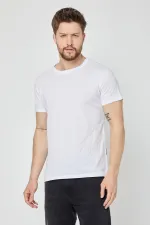 Erkek Çok Renkli T- Shirt Regular Fit Rahat Kesim Bisiklet Yaka Basic Tişört 