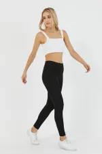 Leggings noirs taille haute pour femmes MTLCKT-03