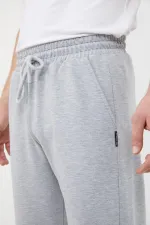 Siyah-antrasit Erkek Düz Paça Rahat Kesim 2'li Eşofman Altı Paketi