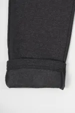 Thick Cotton Sweatpants with Elastic Waistband and Side Pockets for Boys Aged 5-6-7-8-9-10-11-12