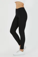 Leggings noirs taille haute pour femmes MTLCKT-03