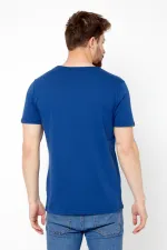 Erkek Pamuklu Kısa Kollu V Yaka T-shirt