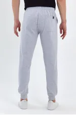 Erkek Antrasit Arka Cep Etiket Detaylı Paça Lastikli Regular Fit Eşofman Altı