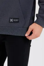 Kanguru Cepli Kapüşonlu İçi pamuklu Erkek Sweatshirt